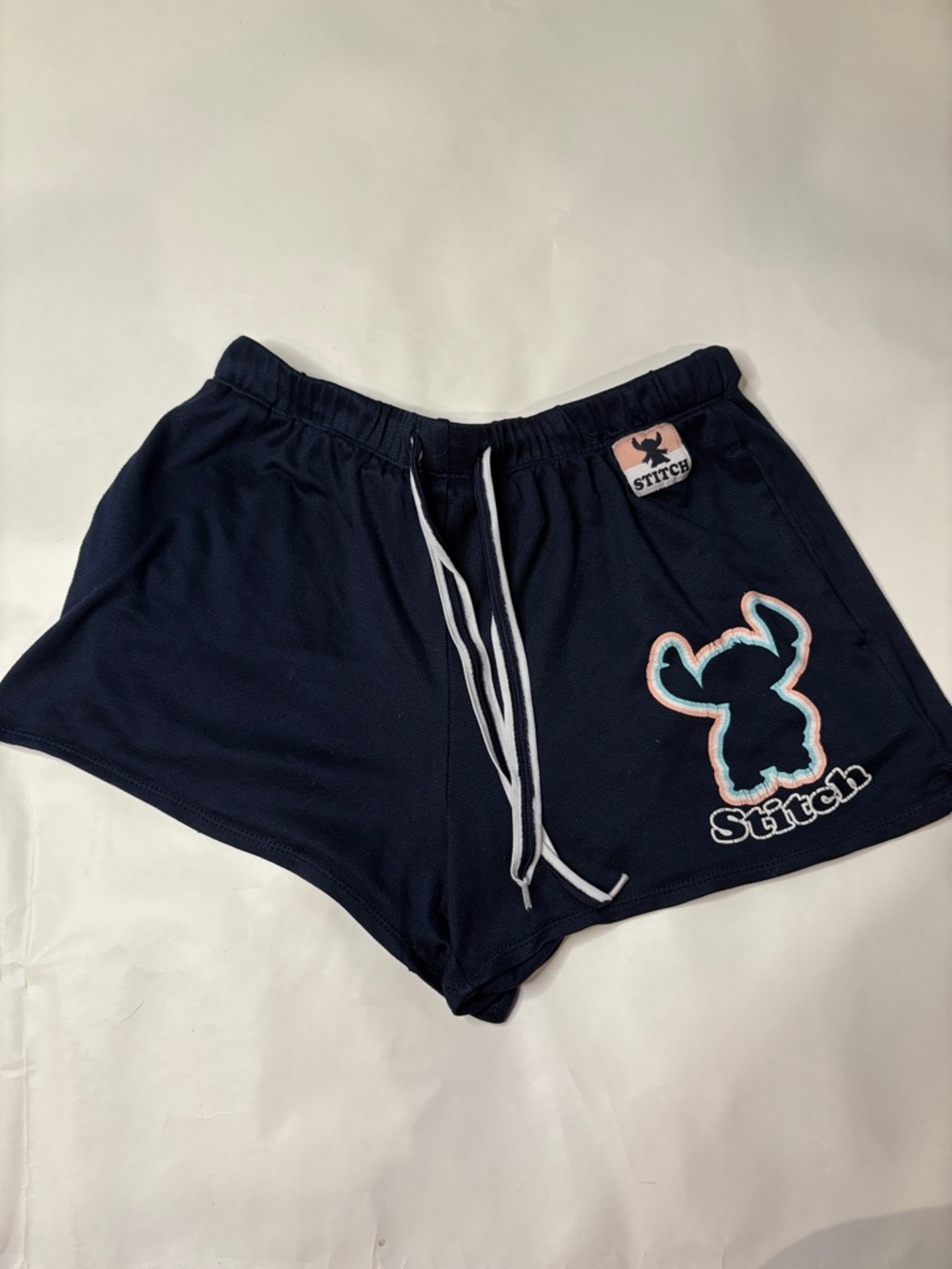 Disney Lilo & Stitch Navy Blue Women's Lounge PJ Pajama Shorts Sleepwear XS